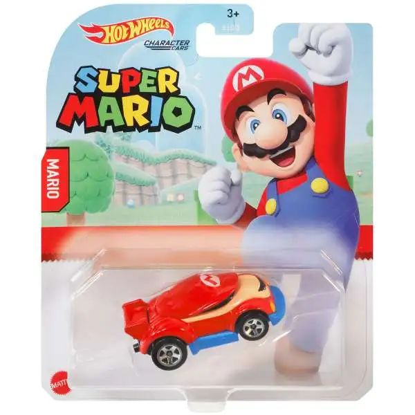 Hot Wheels Super Mario Character Cars Mario Diecast Car [2021]