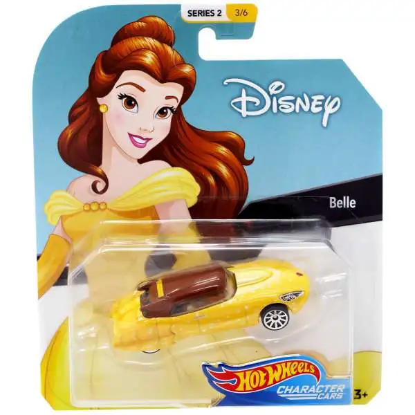 Disney Hot Wheels Character Cars Series 2 Belle Die Cast Car #3/6