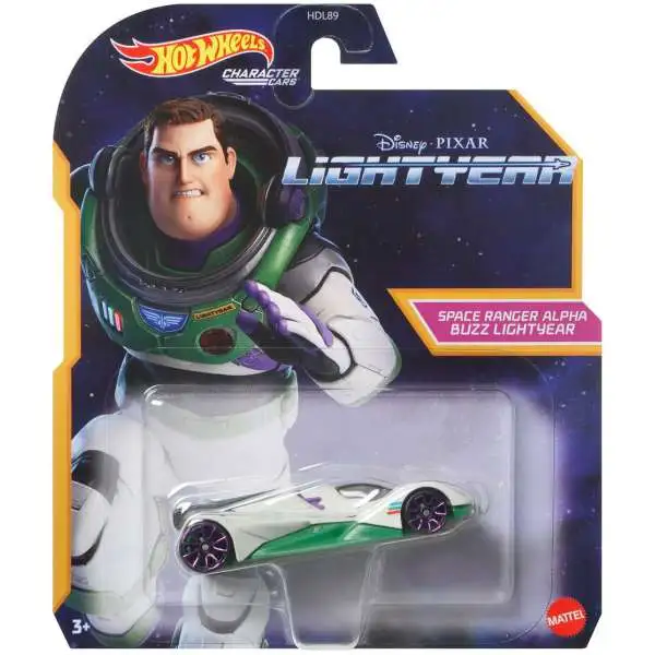 Disney / Pixar Hot Wheels Character Cars Space Ranger Alpha Buzz Lightyear Die Cast Car
