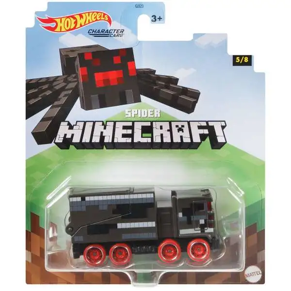 Hot Wheels Minecraft Character Cars Spider Diecast Character Car #5/8 [2021]