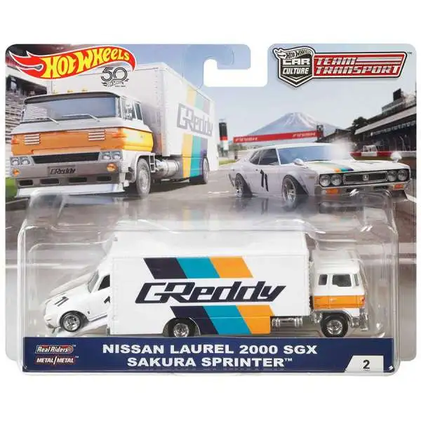 Hot Wheels Car Culture Team Transport Nissan Laurel 2000 SGX