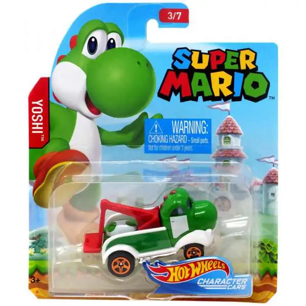 Hot Wheels Super Mario Yoshi Diecast Car #3/7