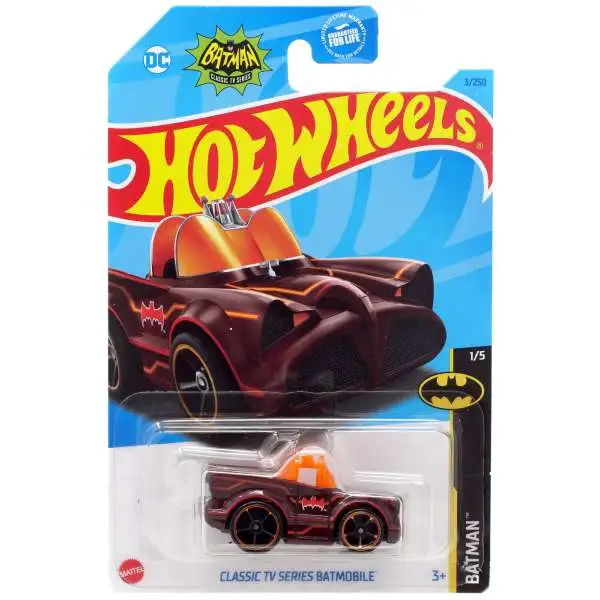 Hot Wheels Batman Batmobile Diecast Car #1/5 [Red, Classic TV Series (1966)]