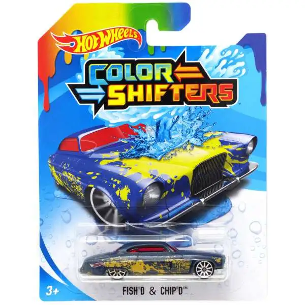 Hot Wheels Color Shifters Fish'd & Chip'd Diecast Car [2019, Damaged Package]