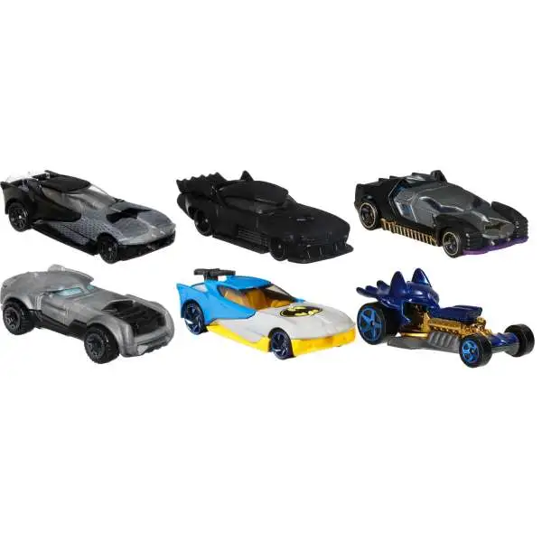 Hot Wheels DC Character Cars Batman Diecast Car 5-Pack