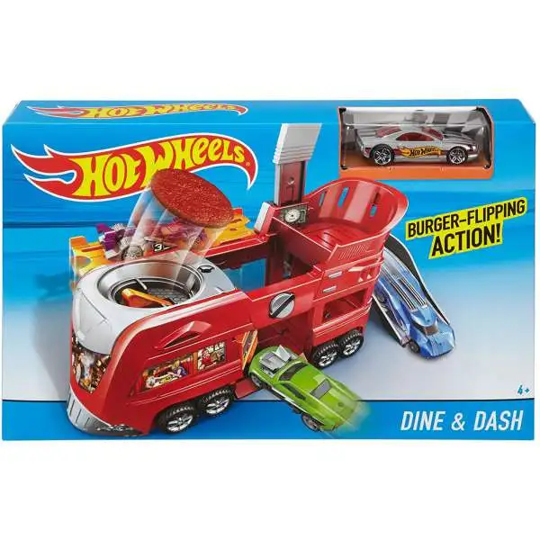 Hot Wheels City Dine & Dash Diecast Car Playset