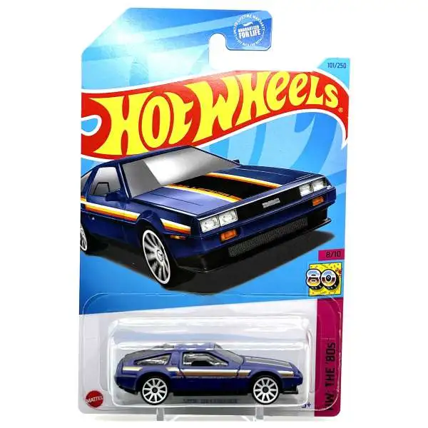 Hot Wheels HW The 80's DMC Delorean Diecast Car #8/10 [Matte Blue]