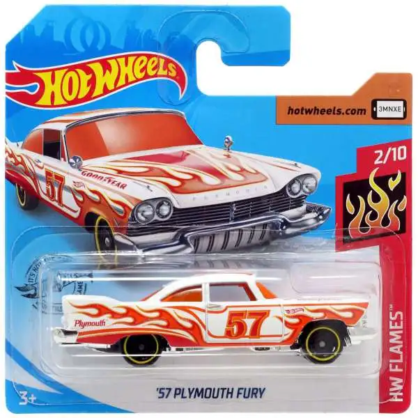 Hot Wheels HW Flames 57 Plymouth Fury 164 Diecast Car 210 Short