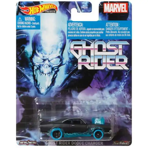 Marvel Hot Wheels Premium Ghost Rider Dodge Charger Die Cast Car