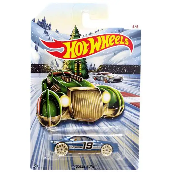 Hot Wheels 2019 Holiday Hot Rods Muscle Tone Diecast Car #5/6