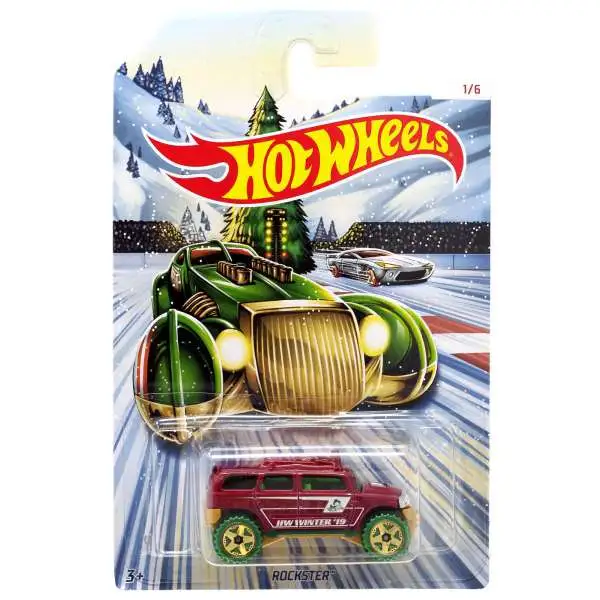 Hot Wheels 2019 Holiday Hot Rods Rockster Diecast Car #1/6