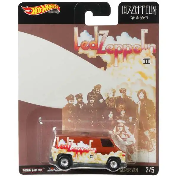 Hot Wheels Led Zeppelin Super Van Diecast Car #2/5 [Damaged Package]