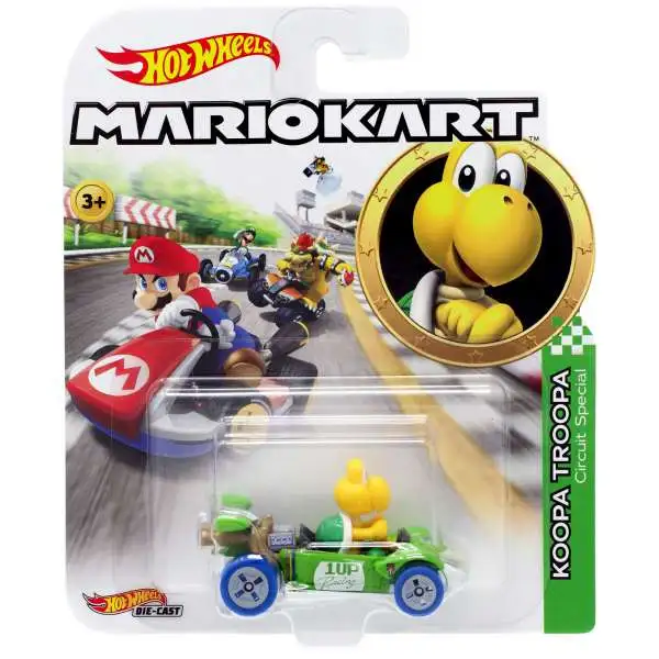 Hot Wheels Mario Kart Koopa Troopa Circuit Special Diecast Car