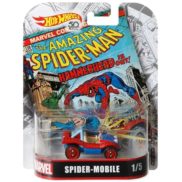 Hot Wheels Marvel The Amazing Spider-Man Spider-Mobile Diecast Car #1/5