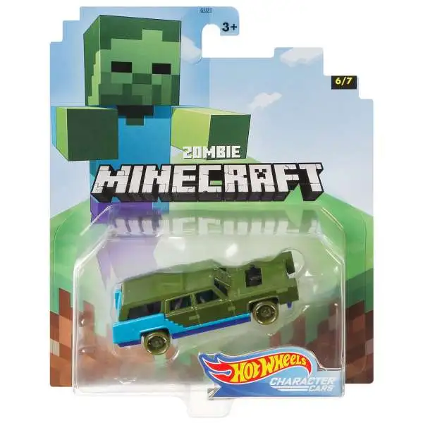 Hot Wheels Minecraft Character Cars Zombie Diecast Character Car #6/7 [2020]