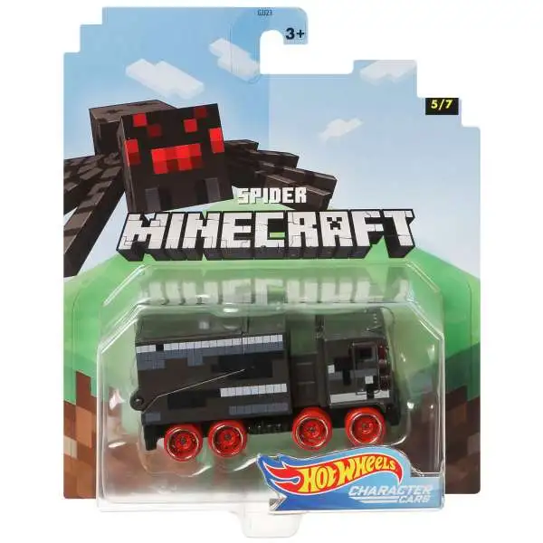 Hot Wheels Minecraft Character Cars Spider Diecast Character Car #5/7 [2020]