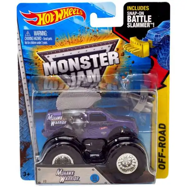 Hot Wheels Monster Jam Mohawk Warrior 164 Die-Cast Car Battle
