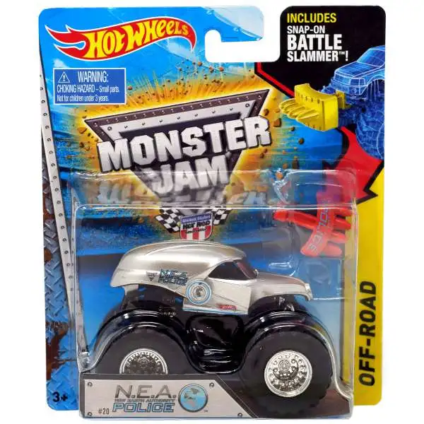 Hot Wheels Monster Jam N.E.A. Police Diecast Car #20 [Battle Slammer]