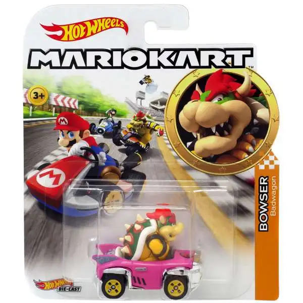 Hot Wheels Mario Kart Bowser Diecast Car [Badwagon]