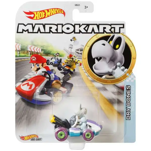 Hot Wheels Mario Kart Dry Bones Diecast Car [Standard Kart]