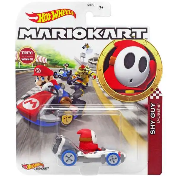 Hot Wheels Mario Kart Shy Guy Diecast Car [B-Dasher]