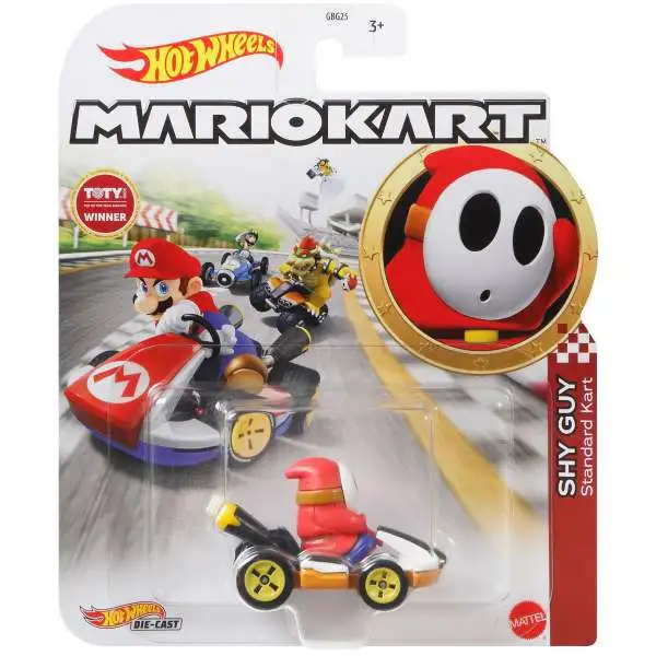 Hot Wheels Mario Kart Shy Guy Diecast Car [Standard Kart]