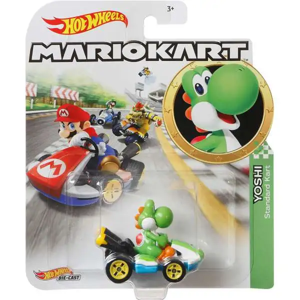 Hot Wheels Mario Kart Yoshi Diecast Car [Standard Kart]