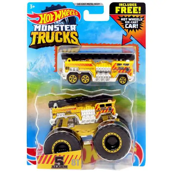 Hot Wheels Monster Trucks 5 Alarm Diecast Car [Die-Cast Car]
