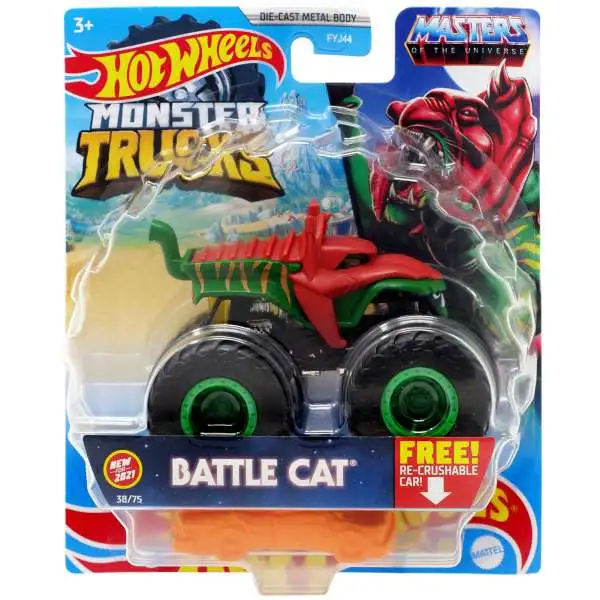 Hot Wheels Monster Trucks Masters of the Universe Battle Cat Diecast Car