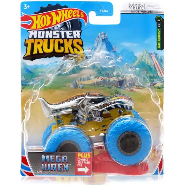 Hot Wheels Monster Trucks Beast Bashers Mega Wrex Diecast Car