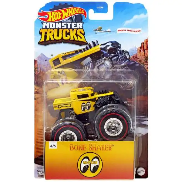 Hot Wheels Bone Shaker Monster Truck Double Troubles 1:24 Scale  Transforming Trucks Ages 3 to 5