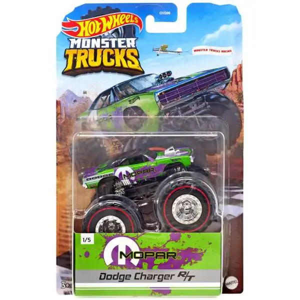 Hot Wheels Monster Trucks Dodge Charger R/T Diecast Car [Mopar]