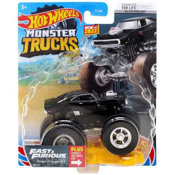 Hot Wheels Monster Trucks Fast & Furious Dodge Charger R/T Diecast Car
