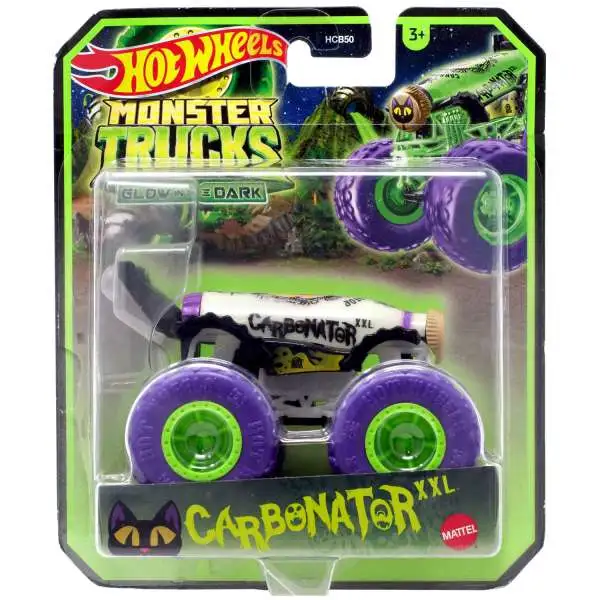 Hot Wheels Monster Trucks Glow in the Dark Carbonator XXL Diecast Car