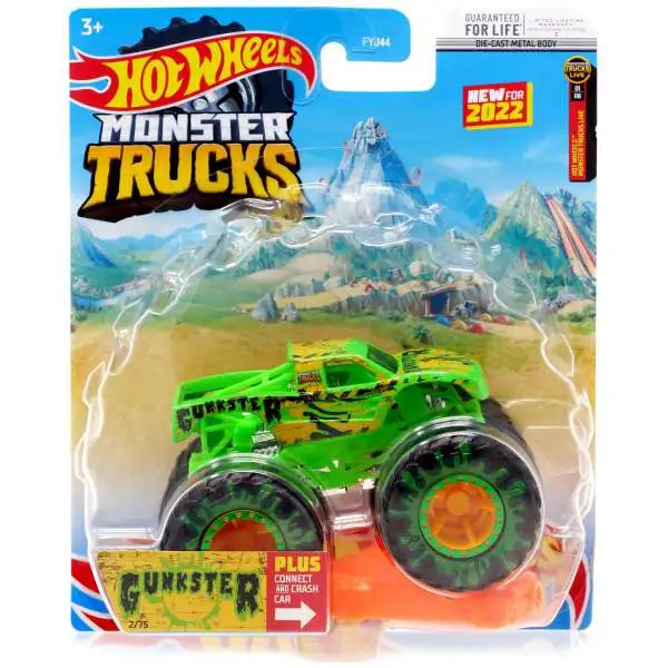 Hot Wheels Monster Trucks LIVE Gunkster Diecast Car [2021]