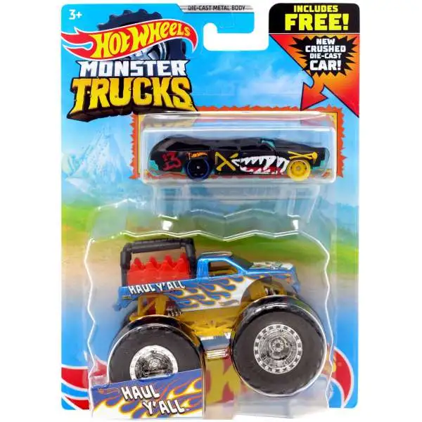 Hot Wheels Monster Trucks Haul Y'All Diecast Car