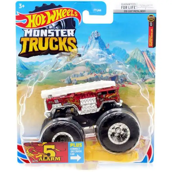 Hot Wheels Monster Trucks LIVE 5 Alarm Diecast Car [2021]