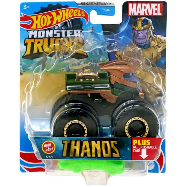 Hot Wheels Monster Trucks Marvel Thanos Diecast Car