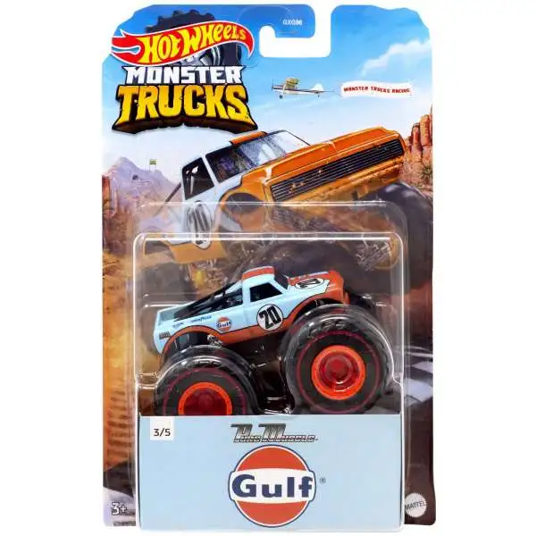 Hot Wheels Monster Trucks Pure Muscle Diecast Car [Gulf]