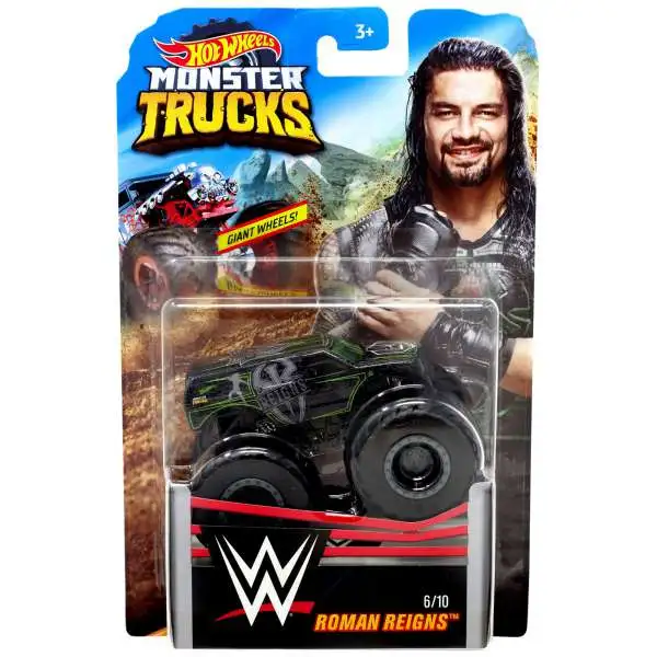Hot Wheels Monster Trucks WWE Roman Reigns Diecast Car