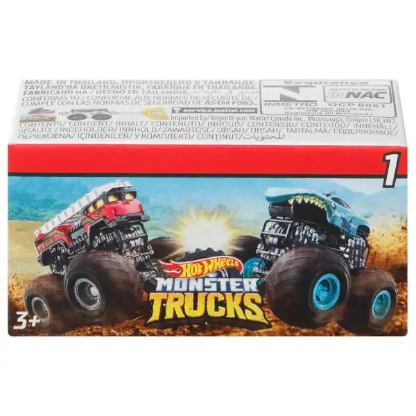 Hot Wheels Monster Trucks Live Multipack 1 To 64 Scale Toy Large Wheel  Monster Trucks Cars Set For Children Ages 36 Months And Up, 8 Pack : Target