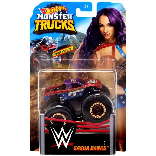 Hot Wheels Monster Trucks WWE Sasha Banks Diecast Car