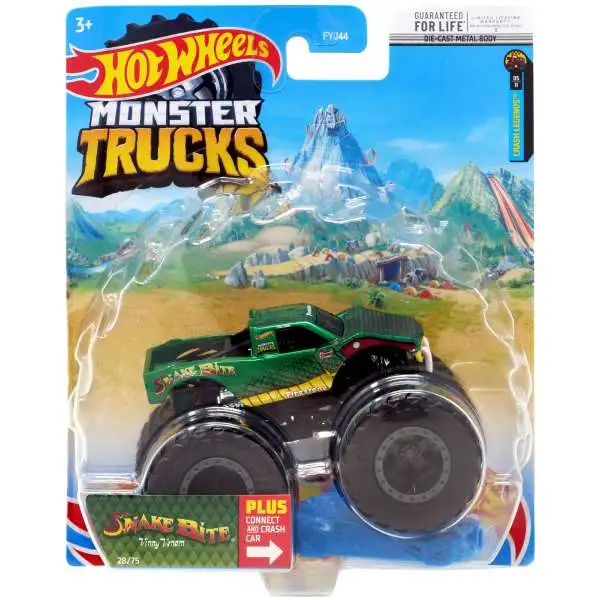 Hot Wheels Monster Trucks Crash Legends Snake Bite Diecast Car