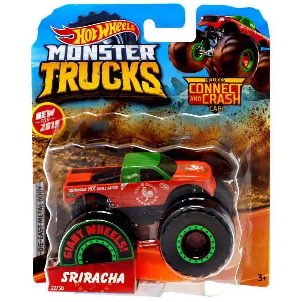 Hot Wheels Monster Trucks Roarin' Wreckers, 1:43 Scale Mega-Wrex