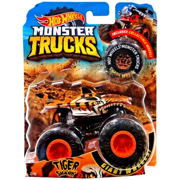 Hot Wheels Monster Trucks Tiger Shark Diecast Car