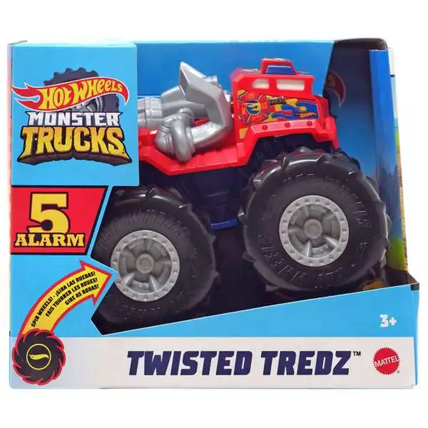 Hot Wheels Monster Trucks Twisted Tredz 5 Alarm Vehicle