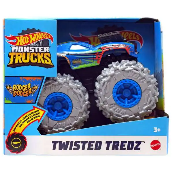 Hot Wheels Monster Trucks Twisted Tredz Rodger Dodger Vehicle [Blue]