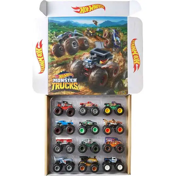 Hot Wheels Monster Trucks Ultimate Chaos! Exclusive Diecast Car 12-Pack