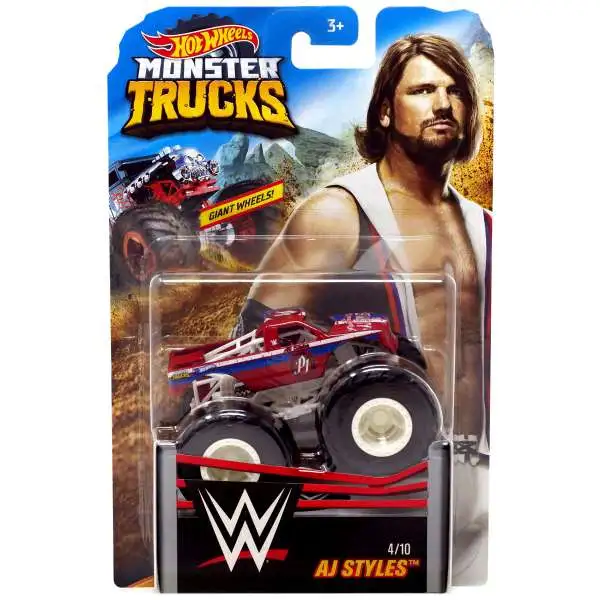 Hot Wheels Monster Trucks WWE AJ Styles Diecast Car