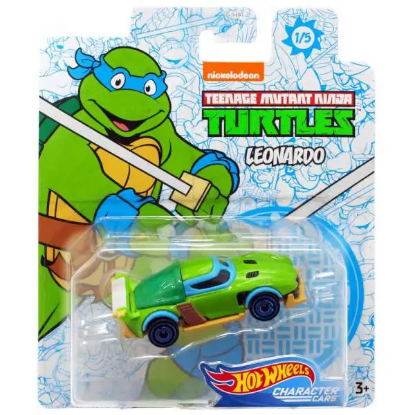 Hot Wheels Teenage Mutant Ninja Turtles Character Cars Leonardo Diecast Car